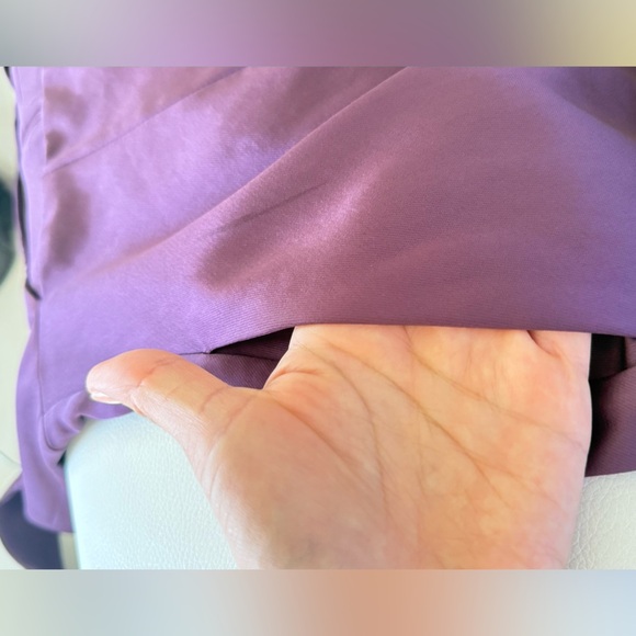 Dress the Population Satin Purple Midi Dress 
Size M - Picture 2 of 10